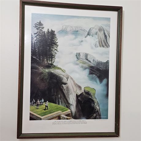 No.10 Alps International Golf Framed Art Print (No Glass)
