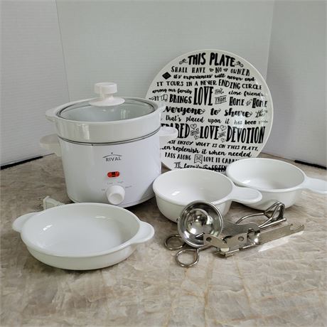 Crock Pot and Serving