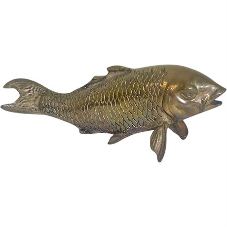 Solid Brass 10" Koi Fish