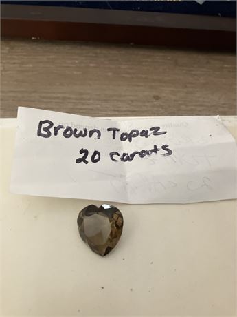 Brown Topaz 20 carats
