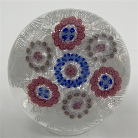 Vintage Baccarat Floral Paperweight