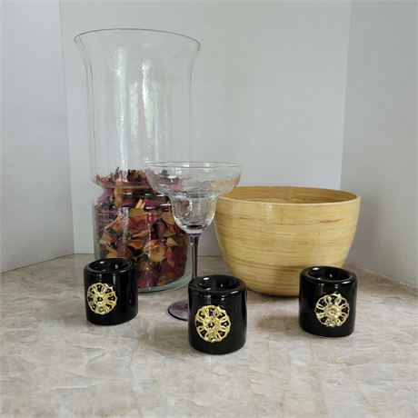 Large Vase, Candle holders and more