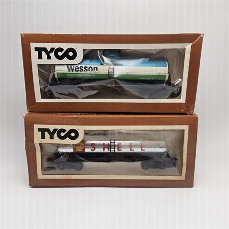 Tyco HO Scale Shell No.367C & Wesson No.315K Tanker Cars