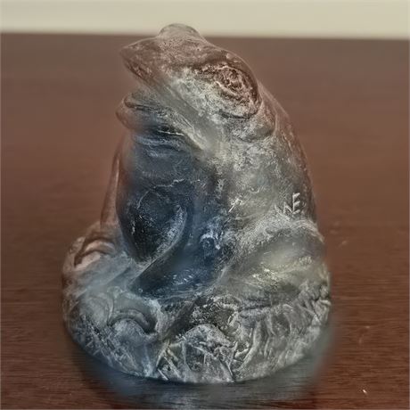 Soapstone Frog by Wolf Original of Canada