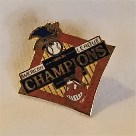 Pin commemorating the Cleveland Indians as American League Champions.