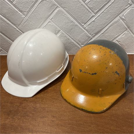 Vintage Construction Hard Hats