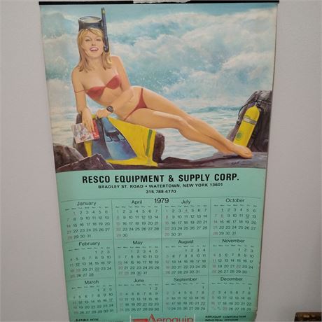 Vintage promotional calendar from 1979 for RESCO Equipment & S