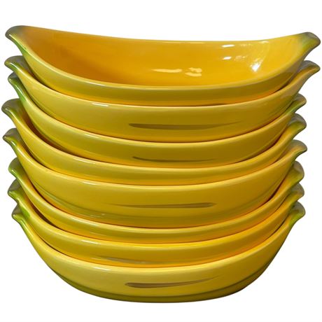 (8) Pier 1 Banana Boat Dishes