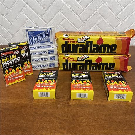Duraflame Logs, Starters, And Matchbooks