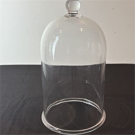 16" Tall Thick Glass Cloche