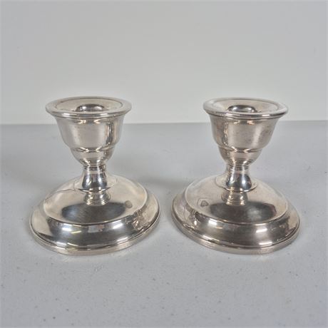 2 Sterling Candle Holders