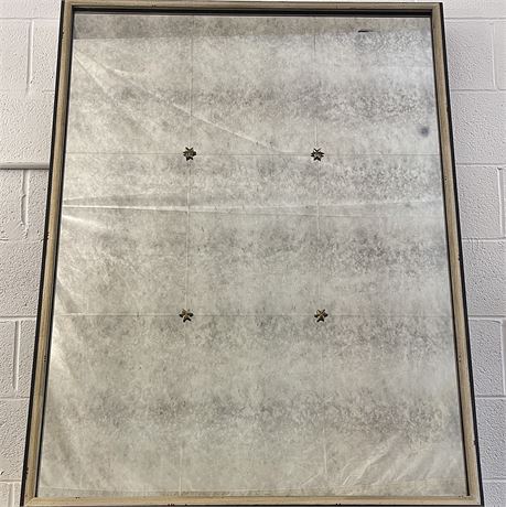 Ethan Allen Rosette Antiqued Wall Mirror