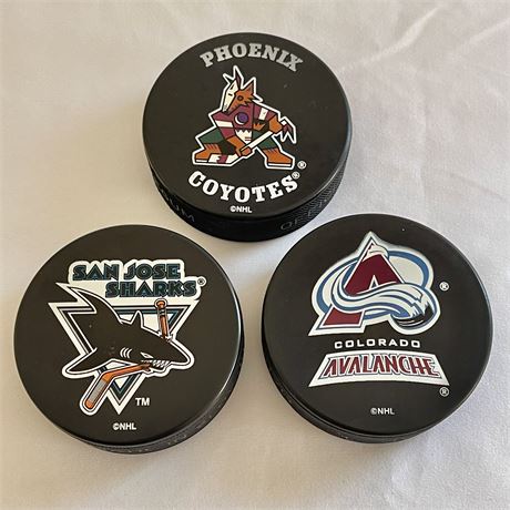 Inglasco Slovakian Official NHL Hockey Pucks