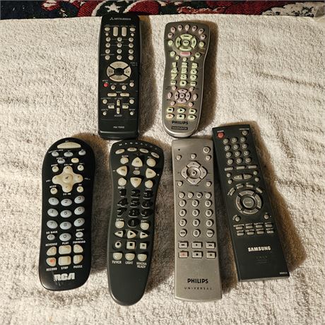 Assortment of remote controls
