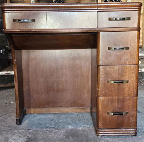 Blazing Auctions - Art Deco Sewing Desk w/Storage Drawers
