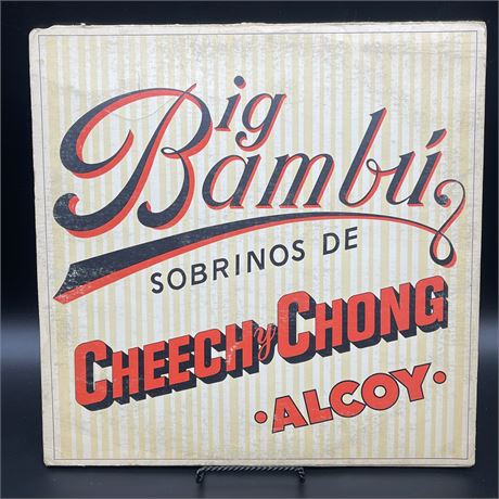 1972 Cheech & Chong "Big Bambu" Vinyl Record with Giant Rolling Paper