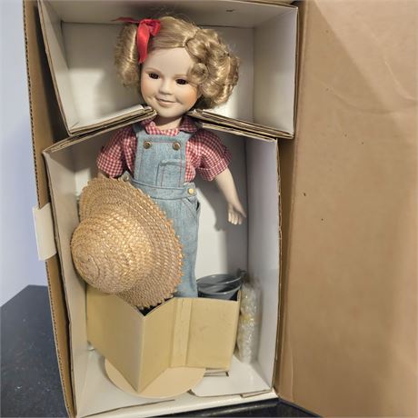 Shirley Temple "Rebecca of Sunnybrook Farm" Danbury Mint Porcelain Doll