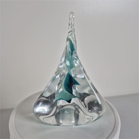 Beautiful signed Paperweight