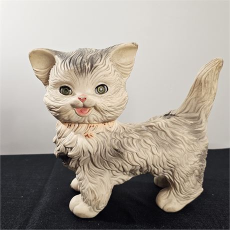 Edward Mobley 1960's Kitty Cat Molded Rubber Toy
