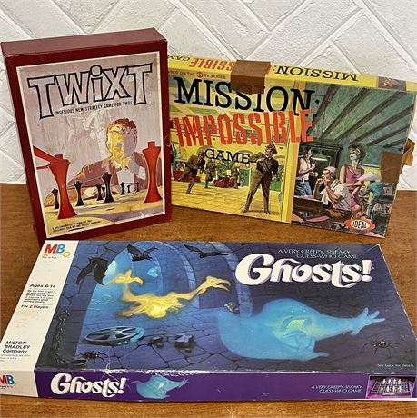 Vtg Twixt, Ghosts & Mission Impossible Games