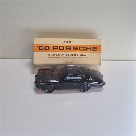 NIB? Vtg Avon '68 Porsche After Shave Decanter