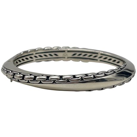 Sterling Silver JAI by John Hardy Hinged Bangle Bracelet