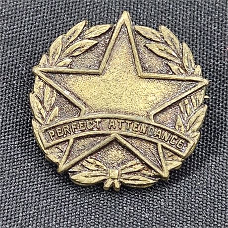 Perfect Attendance ,Vintage D.C. Cook Elgin Religious Lapel Pin.