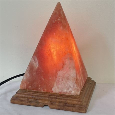 Hand-Crafted Himalayan Salt Pyramid Lamp