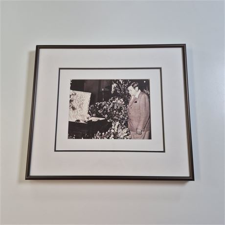 1941 Babe Ruth Pays Final Respects to Lou Gehrig Historic Yankees Photo
