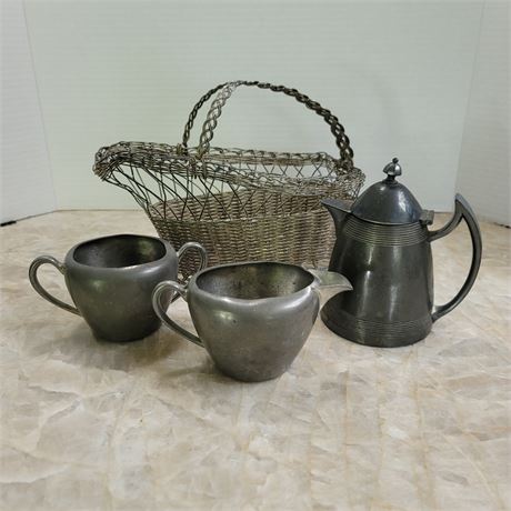 Pewter Serving Set