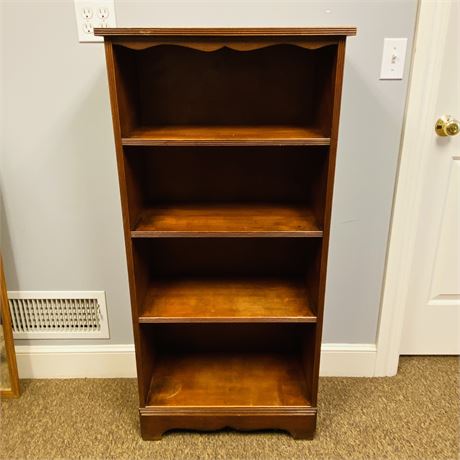 4-Tier Solid Wood Bookcase