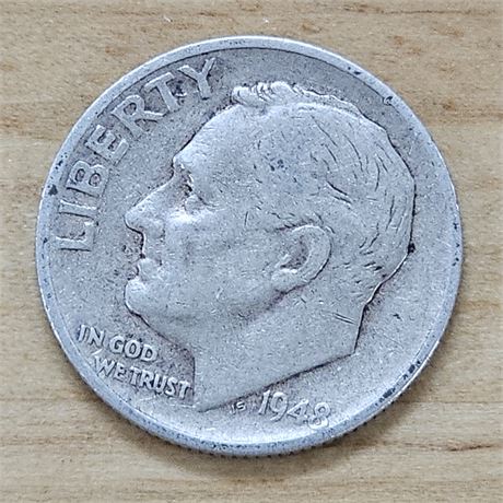 1948 S  Roosevelt Dime Silver