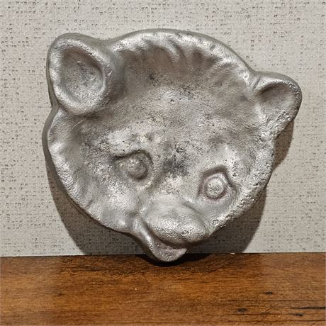 Pewter or Aluminum Handmade Bear Ashtray