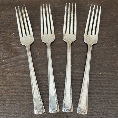 (4) Sterling Silver Forks