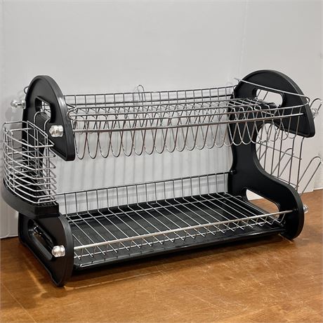 New 2 Tier Dish Drying Rack