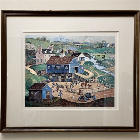 Pencil Signed Bob Pettes w/ COA 279/950 "New Colt" Framed Art Print