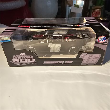 Lionel Racing die-cast model car commemorating the 2016 Daytona 500.