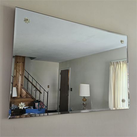 Vintage Beveled Edge Wall Mirror