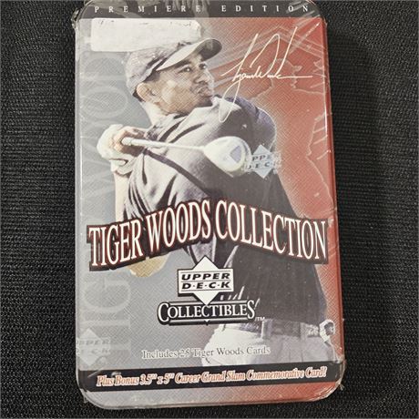 2001 Upperdeck Tiger Woods Tin Golf Card Set *Factory Sealed*