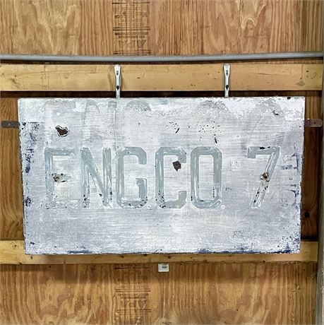Old Fire Station - Engine Company No 7 (ENG CO No 7) Metal Building Sign