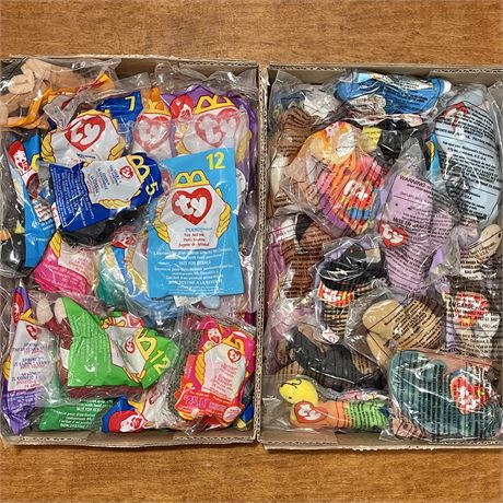 1998-2000 McDonald's TY Beanie Babies Happy Meal Toys - All Sealed