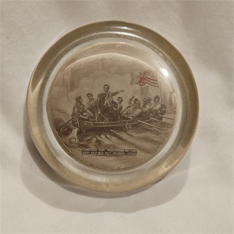 Paper weight Commodore Oliver Hazard Perry transferring his flag during the Batt
