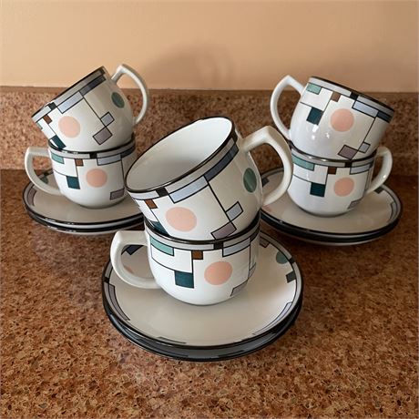 Noritake "Metronome" Tea Set for 6