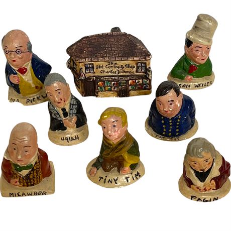 Lot of (8) Miniature Royal Doulton Charles Dickens Figurines
