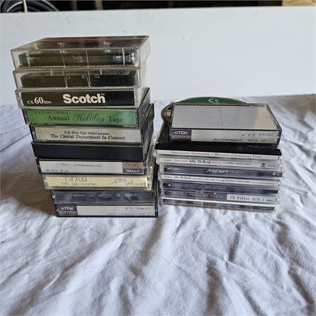 Collection of audio cassette tapes
