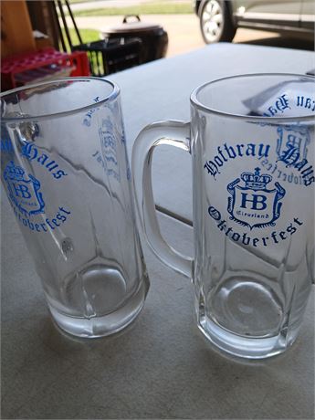 Hofbrau house glasses