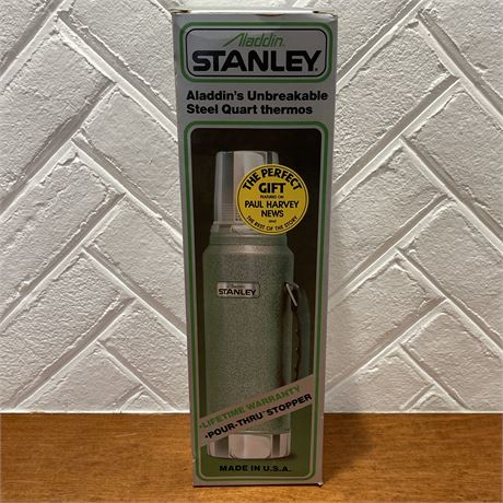 New - Stanley Aladdin's Unbreakable Steel Quart Thermos