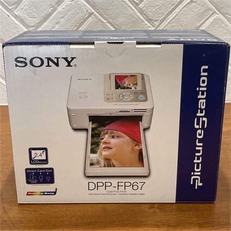 NIB Sony DPP-FP67 Picture Station Digital Photo Printer