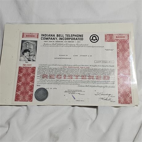 Indiana Bell Telephone Company, Incorporated, issued on August 19, 1976,