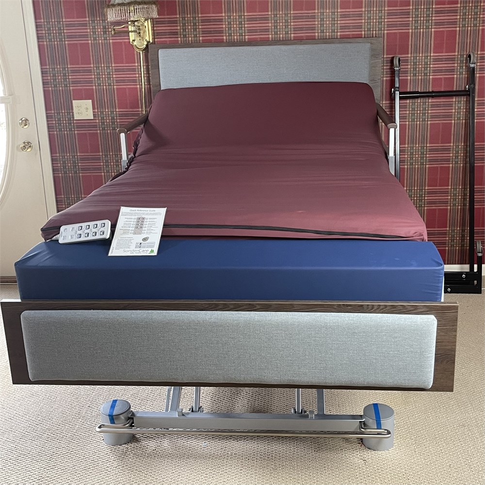 Blazing Auctions - Sondercare Aura Twin Luxury Hospital Bed W/ Length ...